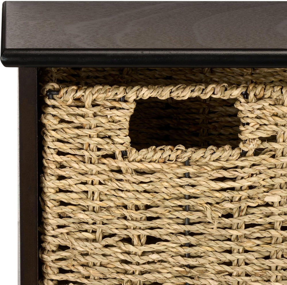 SAFAVIEH Home Collection - Finley Dark Chocolate Brown Wall Mounted 3-Basket ...