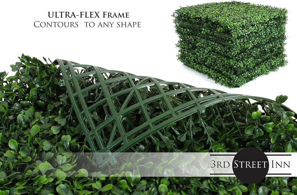 3rd Street Inn Artificial Greenery Wall Panels for Privacy - 20x20 4-Pack