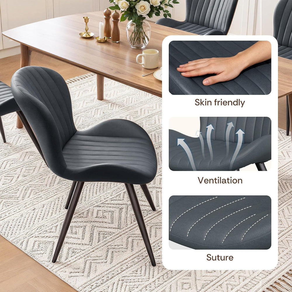 Nalupatio Upholstered Dining Chairs, Dining Room Kitchen Chairs Set of 4