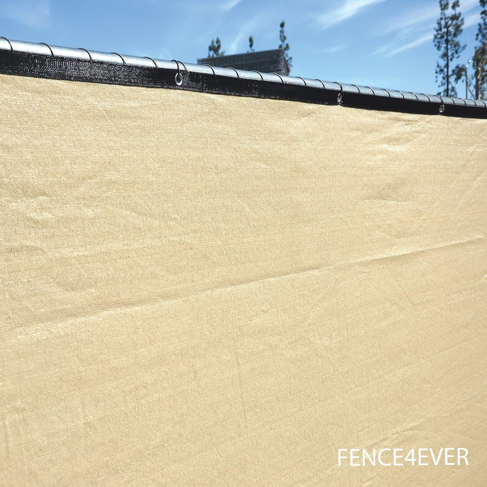 4'x50' 4ft Tall 3rd Gen Tan Beige Fence Privacy Screen Windscreen Sha...
