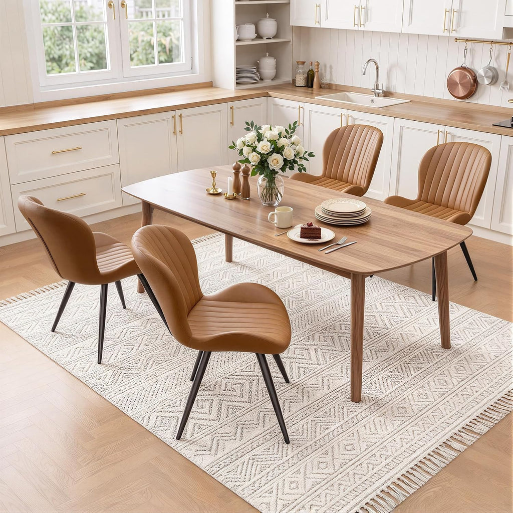 Nalupatio Upholstered Dining Chairs, Dining Room Kitchen Chairs Set of 4