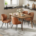 VASAGLE Dining Chairs Set of 4, Upholstered Kitchen Chairs
