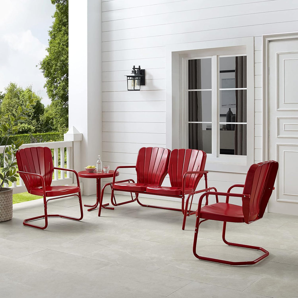 Crosley Furniture Ridgeland 4-Piece Loveseat Glider Set