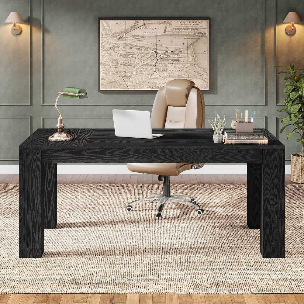 Tribesigns 63-Inch Executive Desk, Large Office Computer Desk, Simple Worksta...