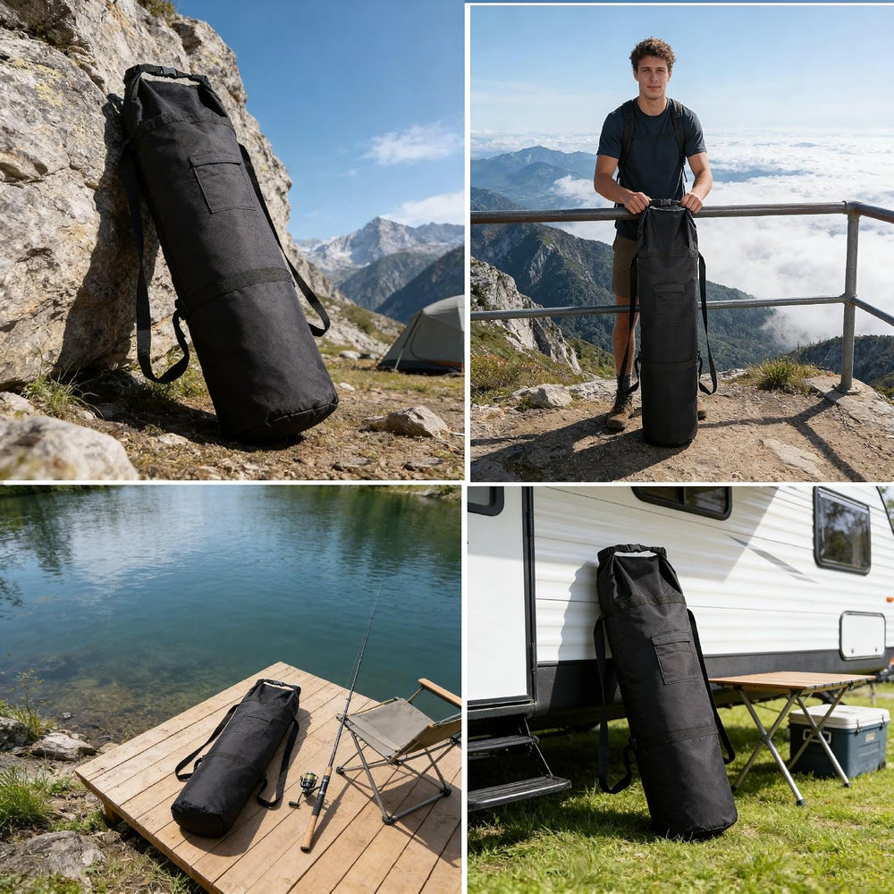 XL(48" X 10") Camping Storage Bag,600D Oxford Fabric Gear Bag with ...