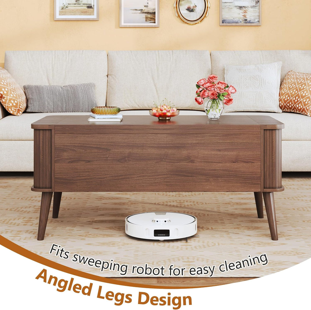 HUAHUU Lift Top Coffee Table with Storage, 40" Square Coffee Table with ...