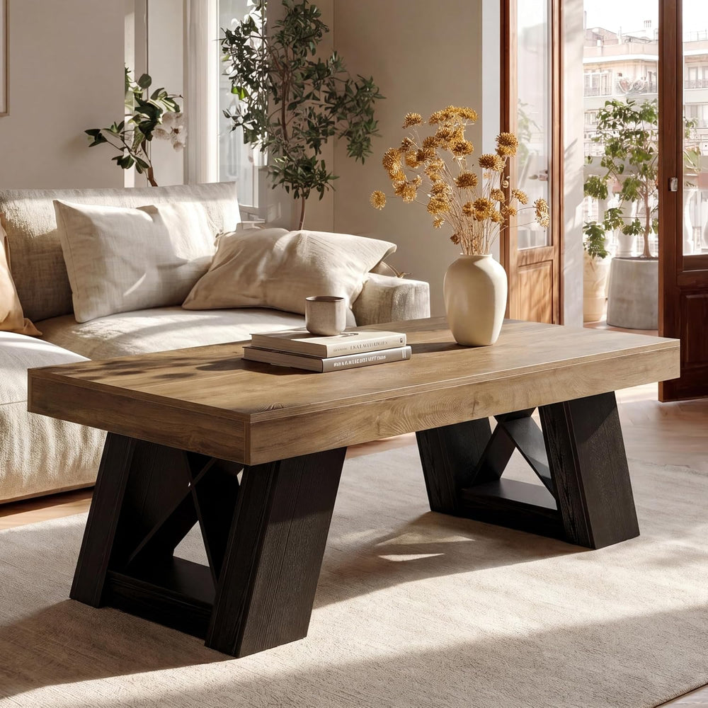 Tribesigns 55" Extra Large Rectangle Coffee Table for Living Room