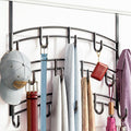 LYNK Professional® Home™ Over the Door Hooks - 14 Hook – Over the Door Coat Rack - Over the Door Hanger - Hanging Towels or Clothes - Bathroom, Bedroom, Laundry Room - Lifetime Ltd. Warranty, Black