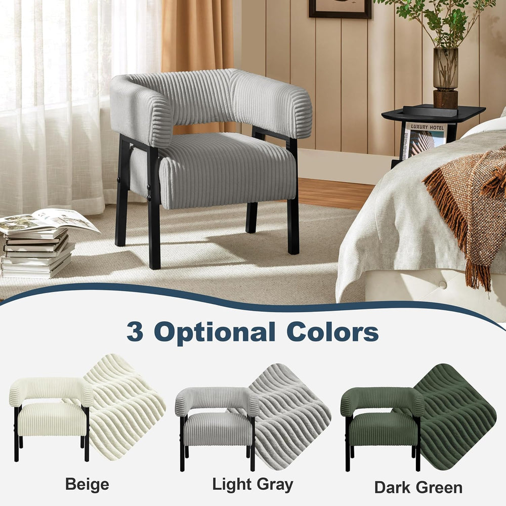 Yaheetech Accent Living Room Chair with Pocket Coiled Seat Set of 2