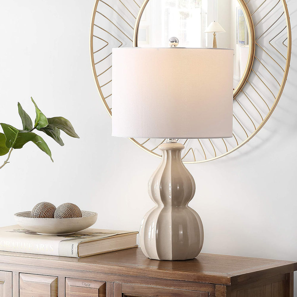 SAFAVIEH Wade Table Lamp, 25.5" Ivory TBL4274B