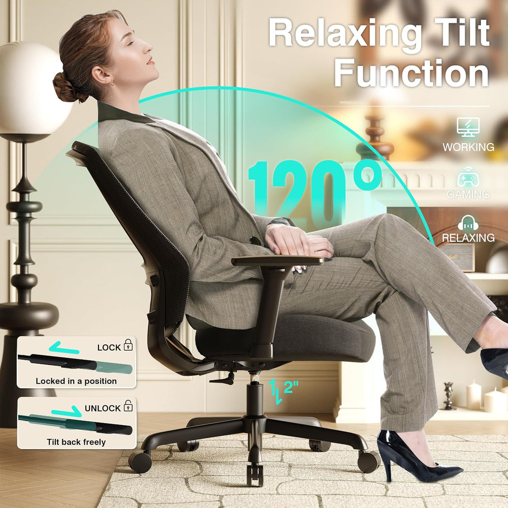 ELABEST Ergonomic Mesh Office Chair,Comfy Computer Desk Chair- BIFMA 5.1 Cert...