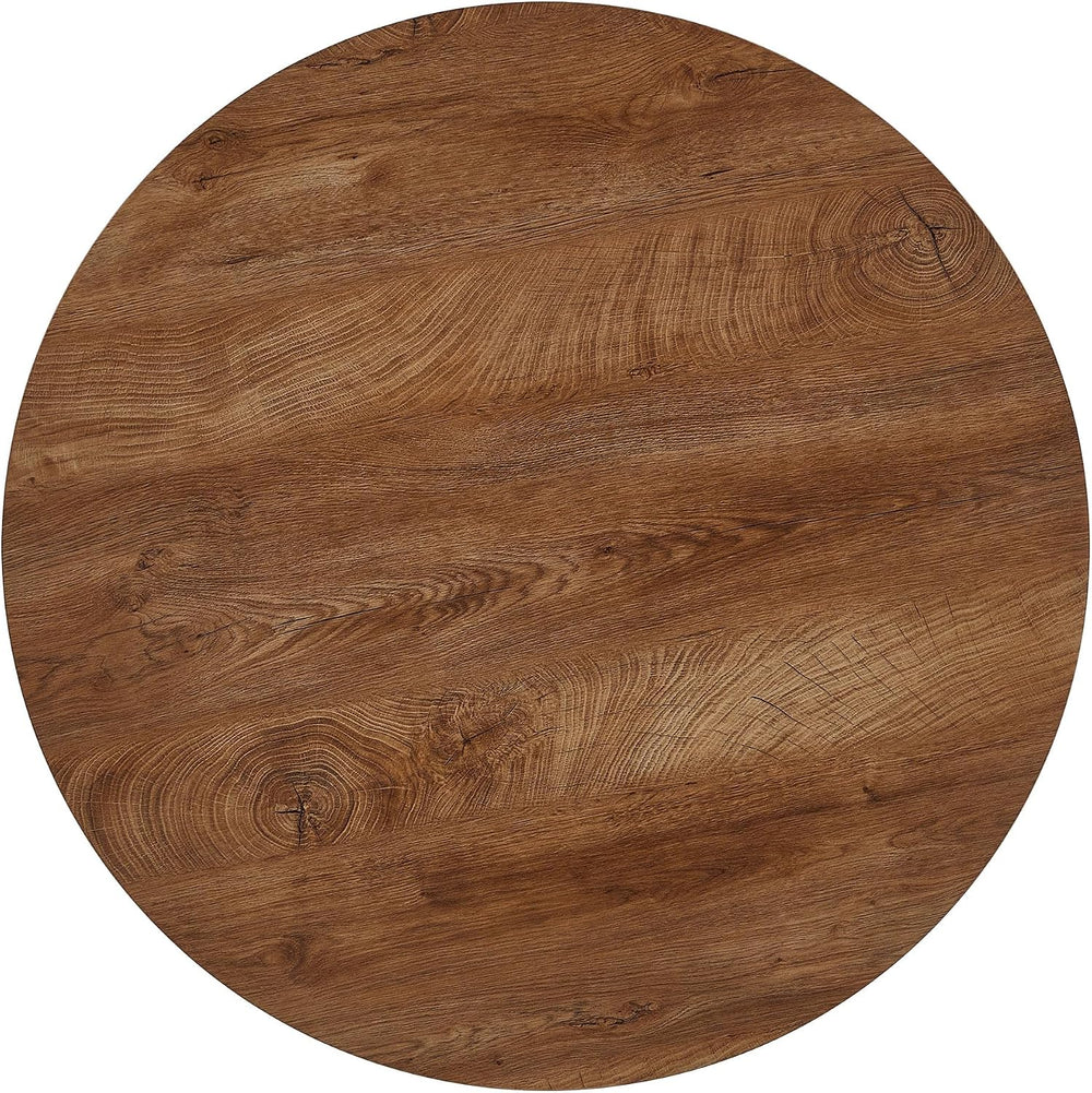 NORDICANA 5 Piece Dining Table and Chair Set, 37-Inch Engineered Wood Round T...