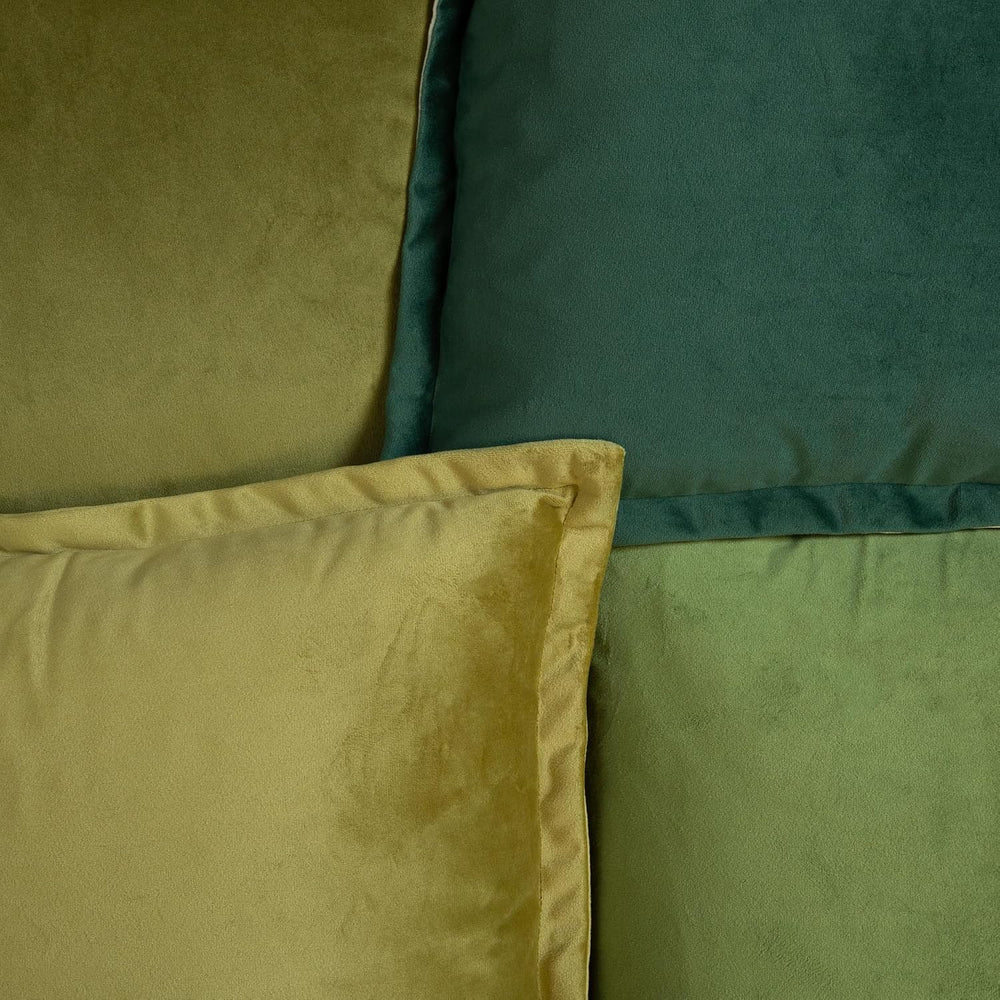 Green Yellow Gold Decorative Throw Pillow Covers, Set of 4, 18x18 Inch Solid ...