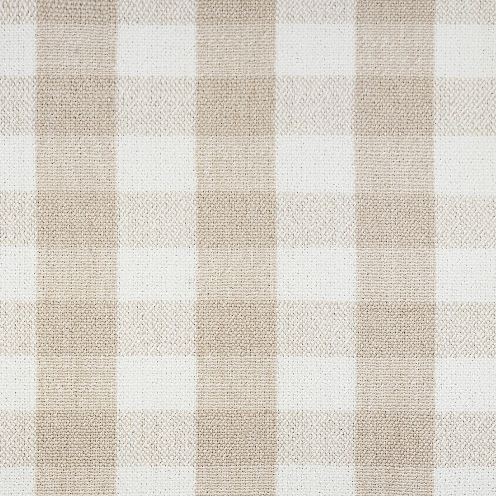 NAMESAKE Crawford Gliding Ottoman in Tan Gingham, Greenguard Gold & Certi...