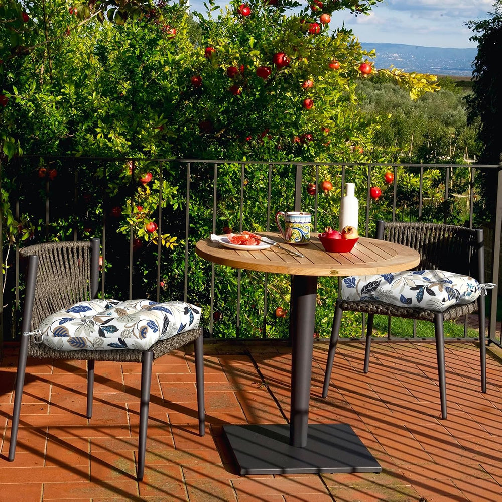 DYTXIII Set of 2 Outdoor Chair Cushions 19"x19"x4", Water Repe...