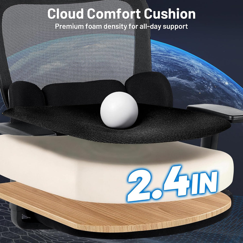 Ergonomic Office Desk Chair, High Back Breathable Mesh Computer Chair, 3D Lum...