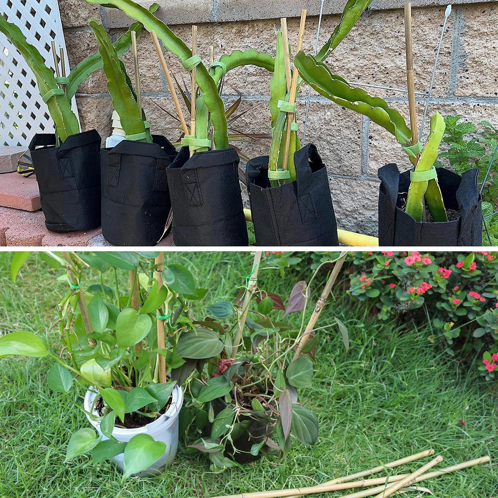 50Pcs / 3ft Bamboo Plant Stakes for Indoor Outdoor Plants, Garden Plant Suppo...