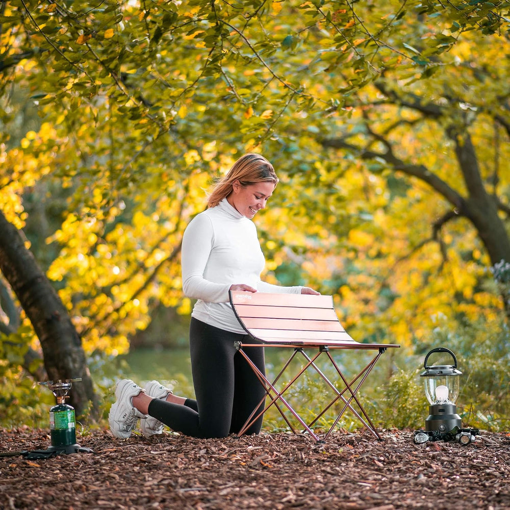 Alpcour Portable Camping Table – Lightweight, Compact Folding Side Table in a...