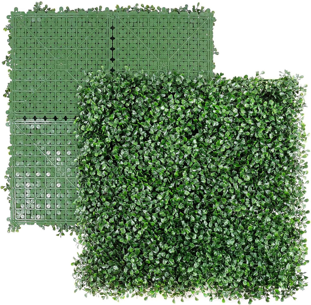 NatraHedge 20"" X20'' (12 Pack) Artificial Green Grass Wall...