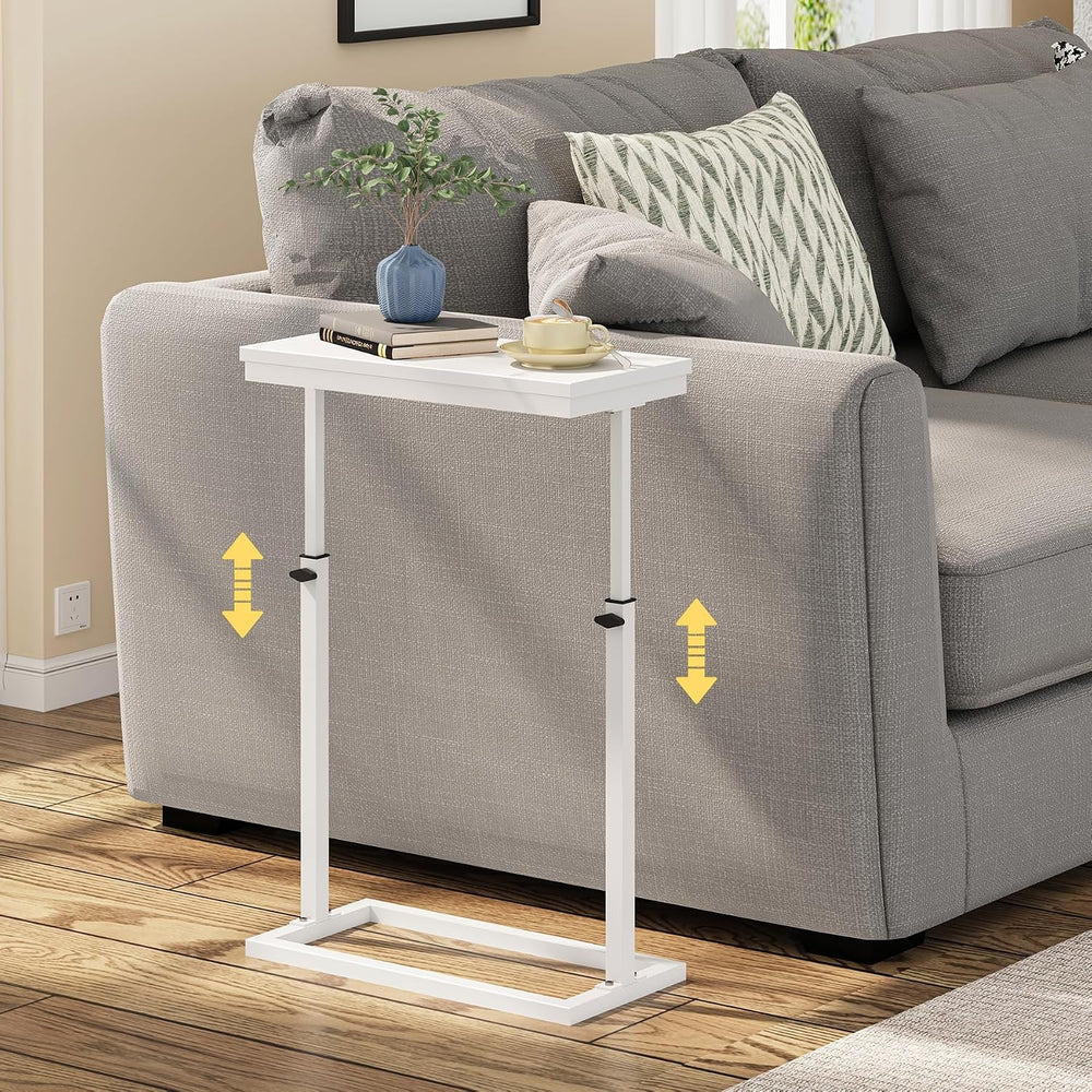 TUTOTAK End Table, Side Table, Tall Couch Table, Sofa Table, Set of 2