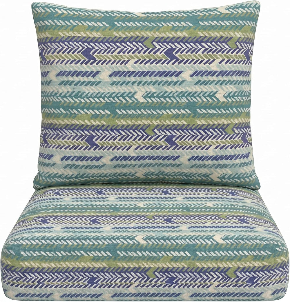RSH DECOR: Sunbrella Deep Seating Cushion with Pillow Back | 23” x 24" x...