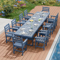 K Knowbody 12-Piece Outdoor Patio Dining Table and Chairs Set, Seats 10
