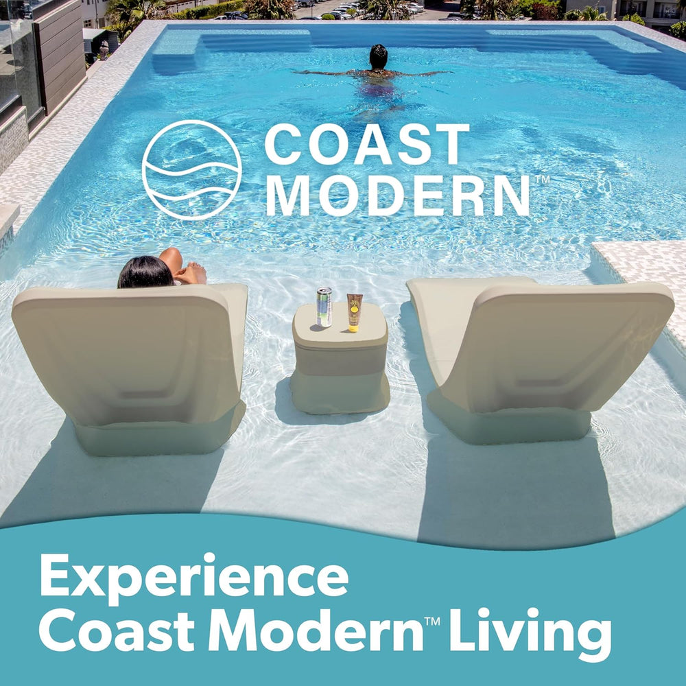 Coast Modern in Pool Lounge Chair - Waterproof & Weighted Chaise Lounger ...