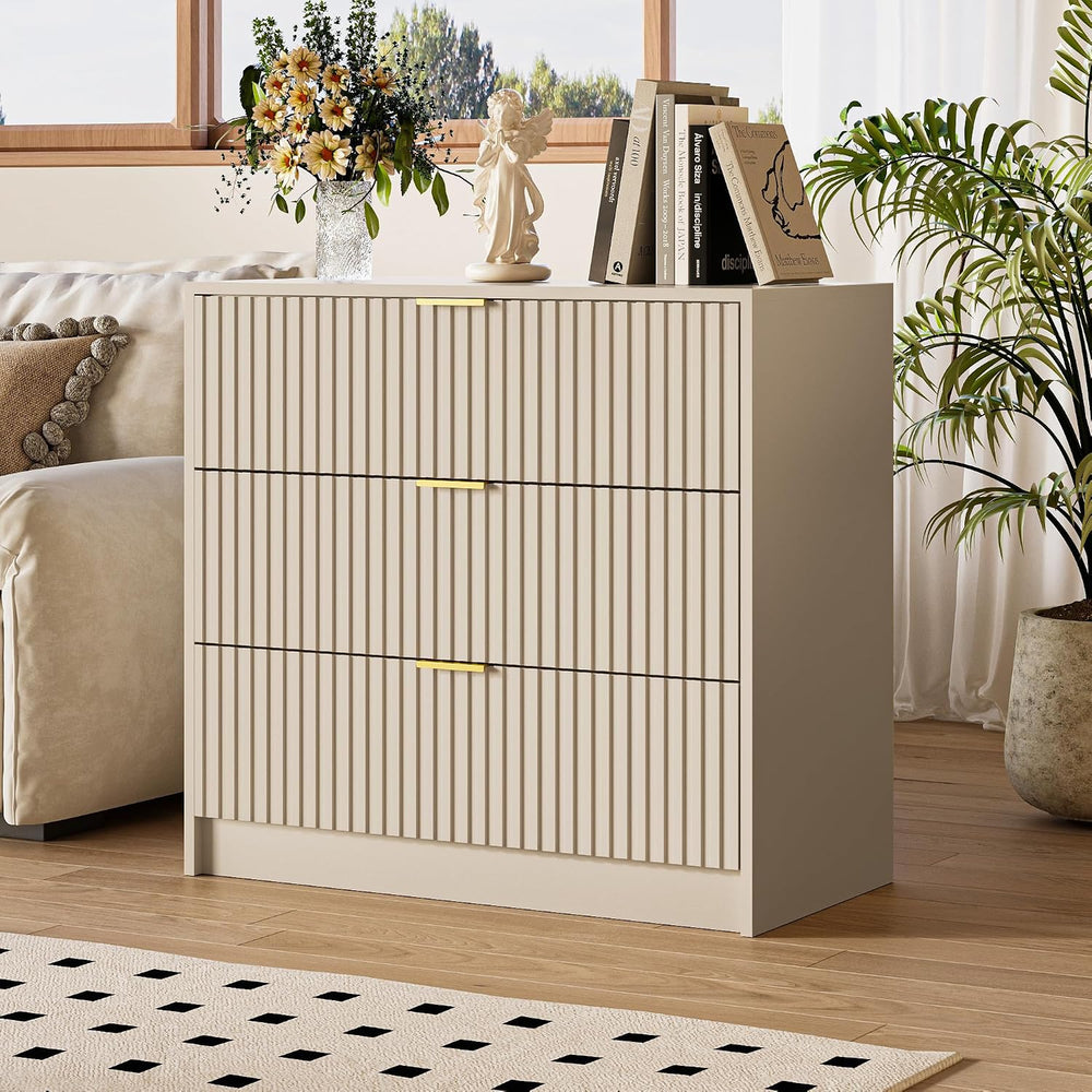 MAISONARIA 3-Piece Dresser Bedroom Set, 9 Drawer Dresser & 3 Drawer Night...
