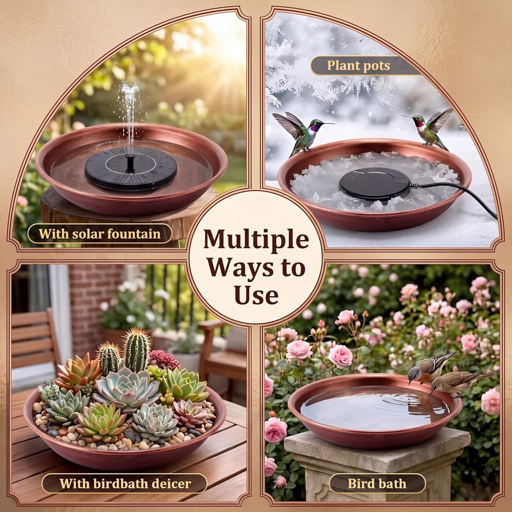 Bird Bath Bowl Outside, Large Bird Bath Bowl Replacement, Standing