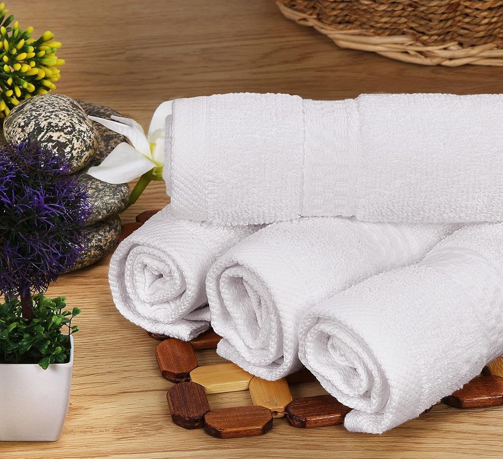 Utopia Towels 8 Piece Majestic Plush Luxury Towel Set, Cotton, White