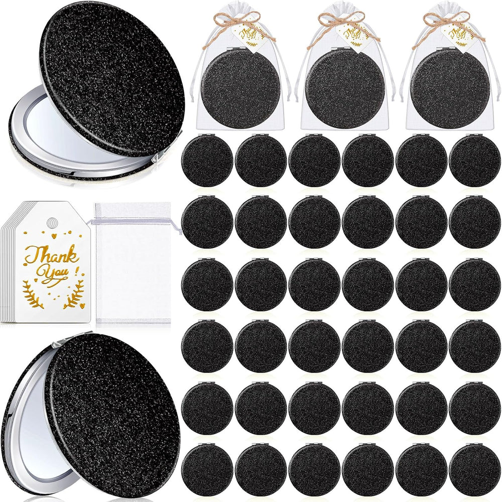 Chunful 30 Sets Compact Magnifying Mirrors Gifts with Thank You Card and Rope...