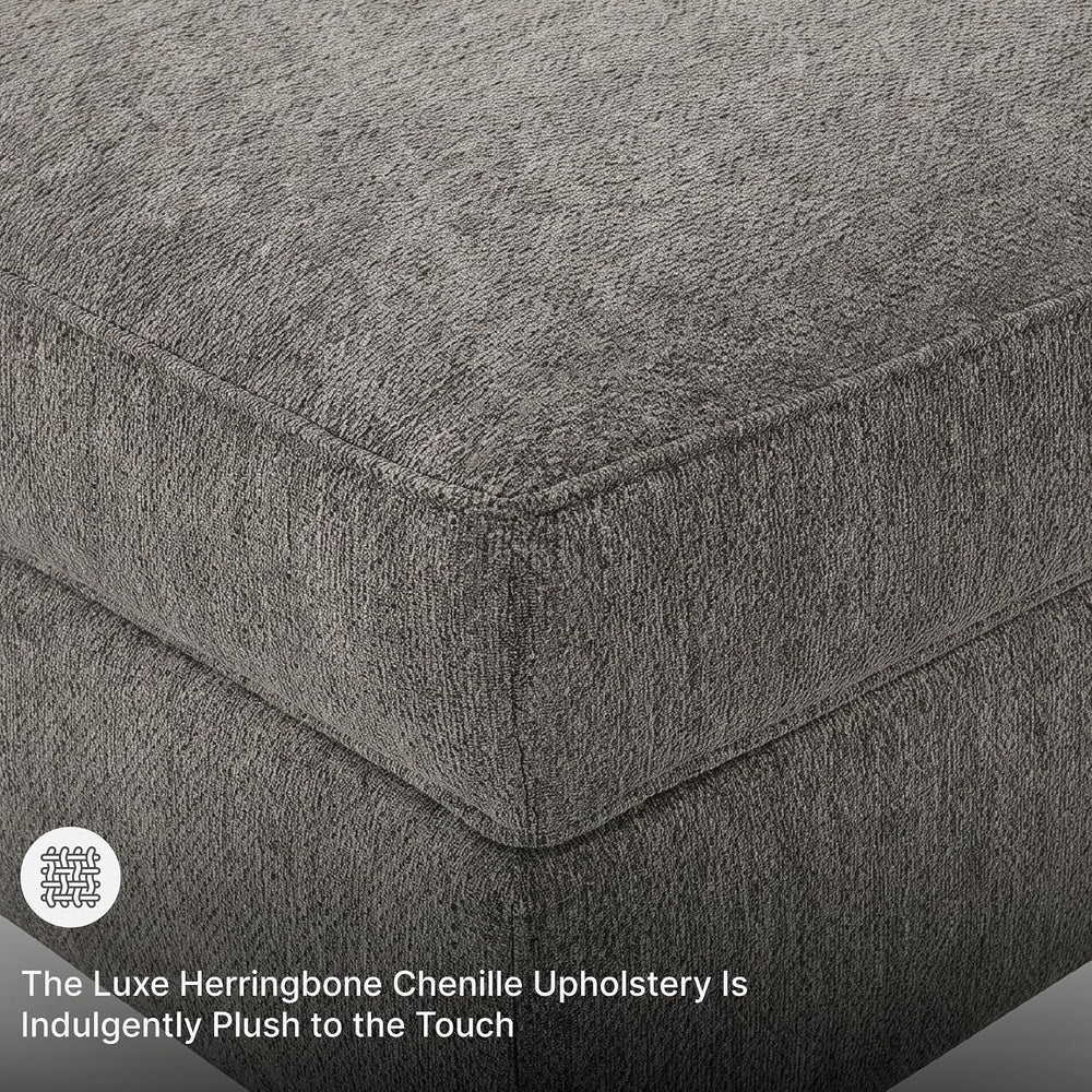 Signature Design by Ashley Putty Grey Ottoman with Storage