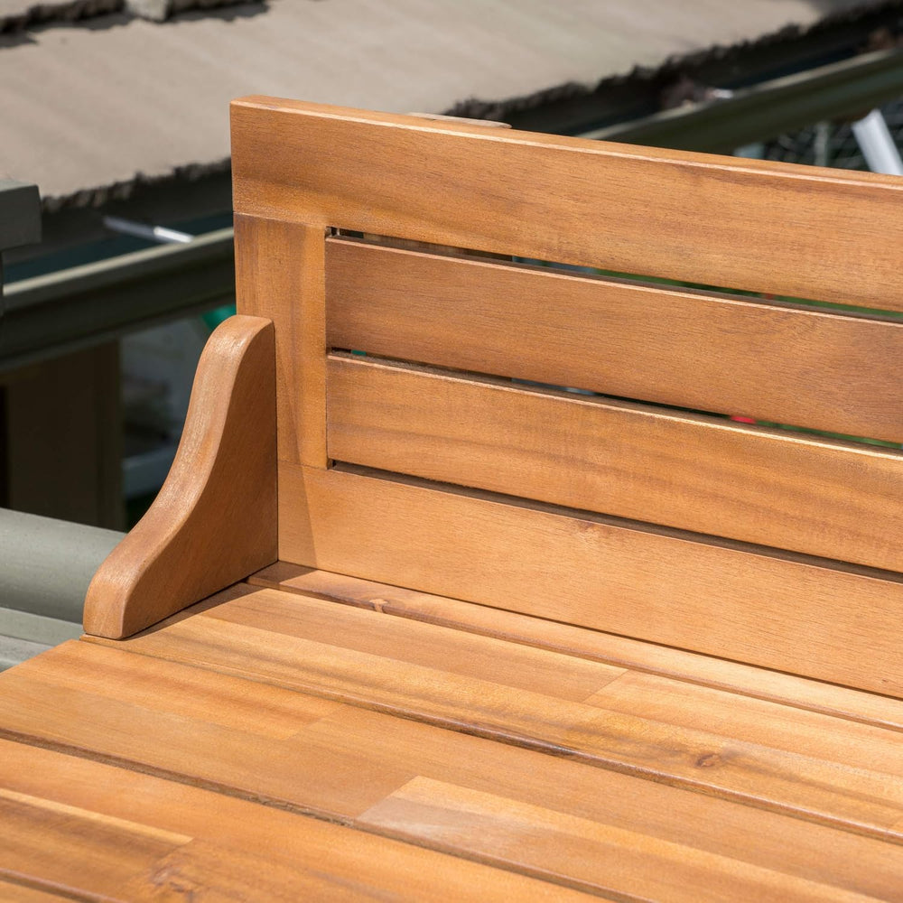 Christopher Knight Home Caribbean Outdoor Acacia Wood Balcony Bar Set, 3-Pcs ...