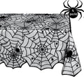 Halloween Lace Tablecloths Black Table Cloths Spiderweb Table Fabrics Decor