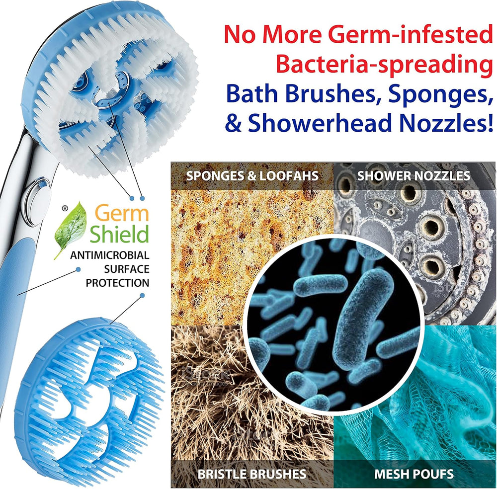 Hotel Spa High Pressure 6-in-1 Aquassage - 76-mode 3-way Combo, Showerhead, H...