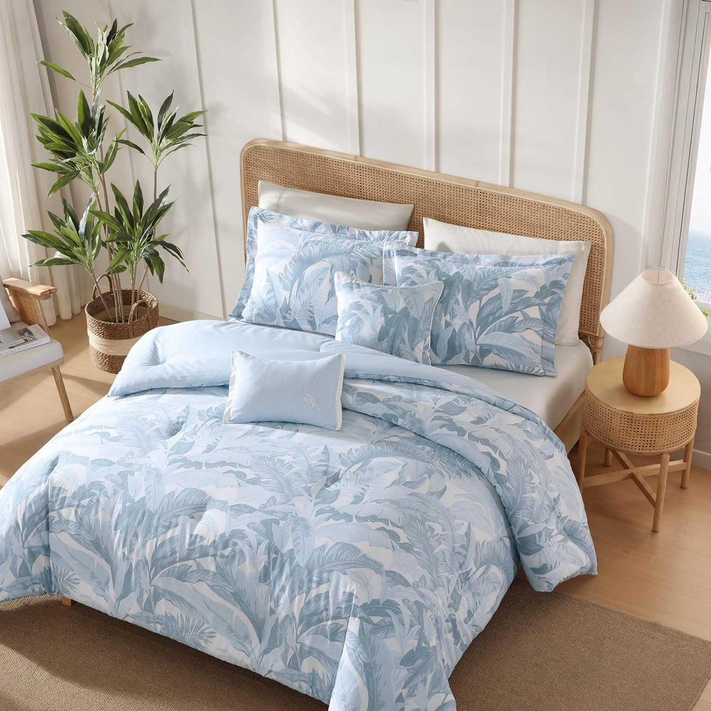 Tommy Bahama - Queen Comforter Set with Shams & Bonus Throw Pillows