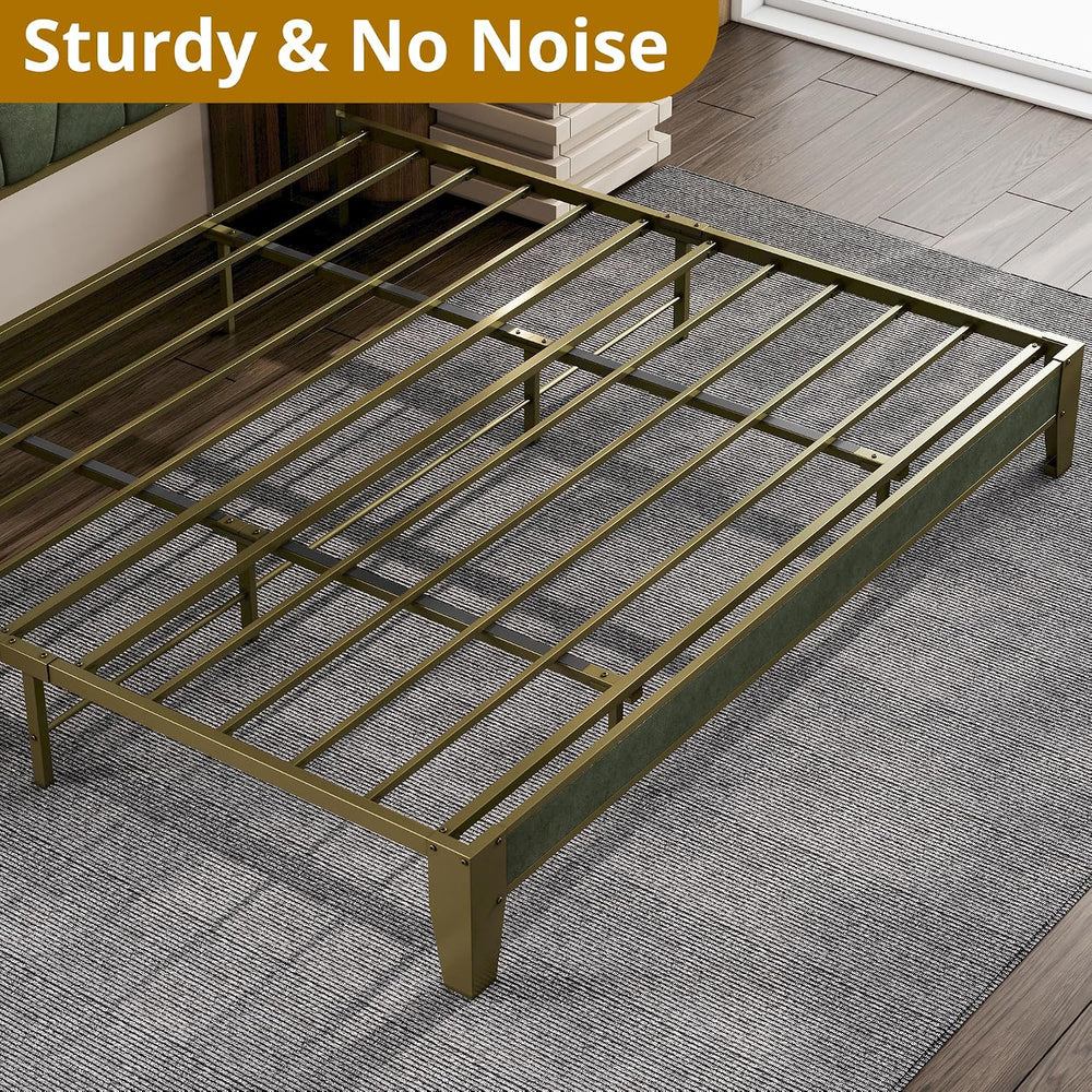 LIKIMIO King Bed Frame with Storage Headboard & Charging Station