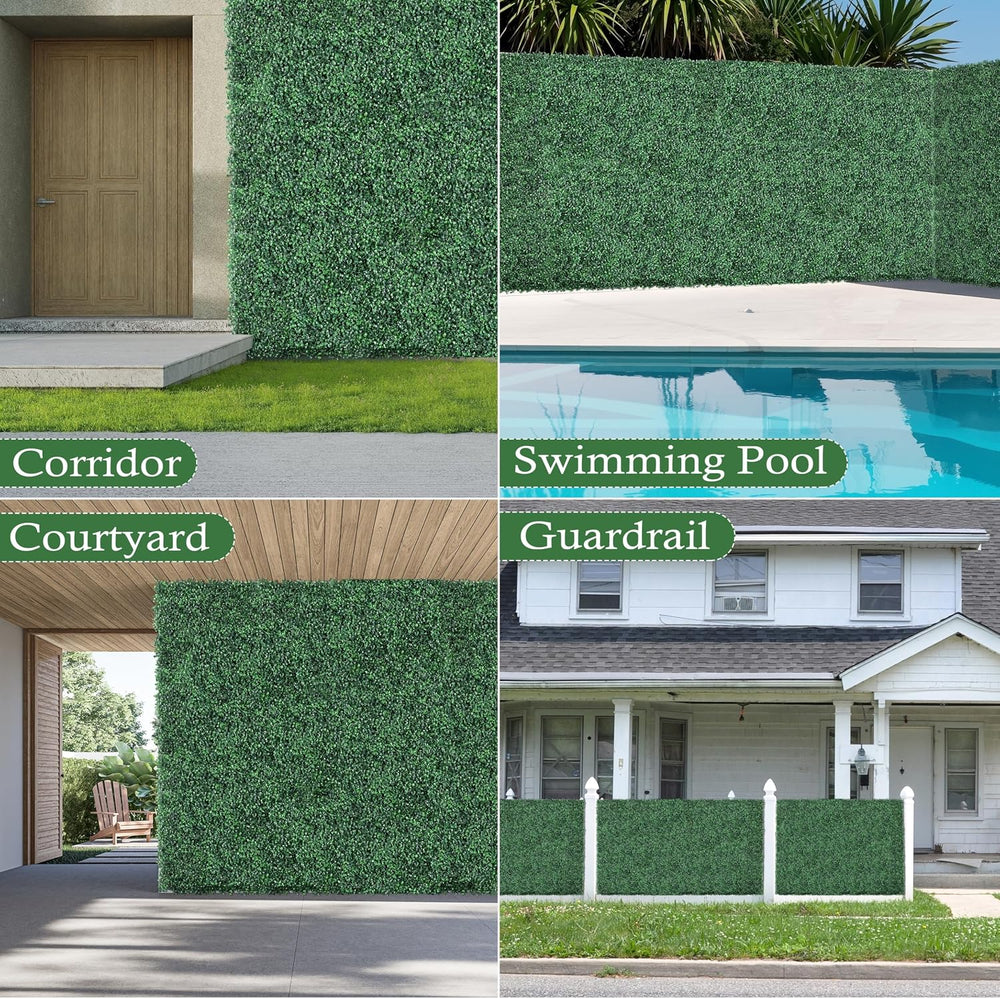 Sunnyglade 40"x120" Artificial Boxwood Roll Panels Privacy Fence Sc...