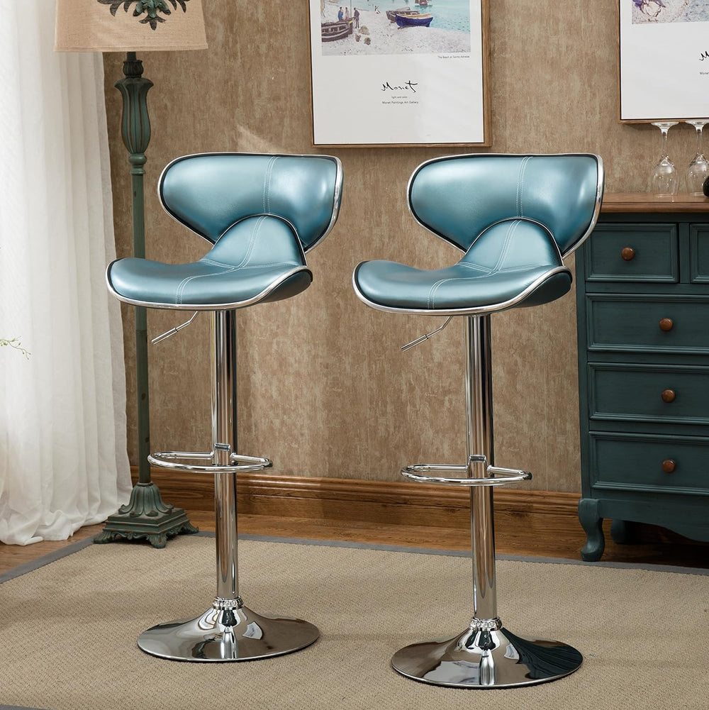 Roundhill Furniture Masaccio Cushioned Leatherette Upholstery Airlift Adjusta...