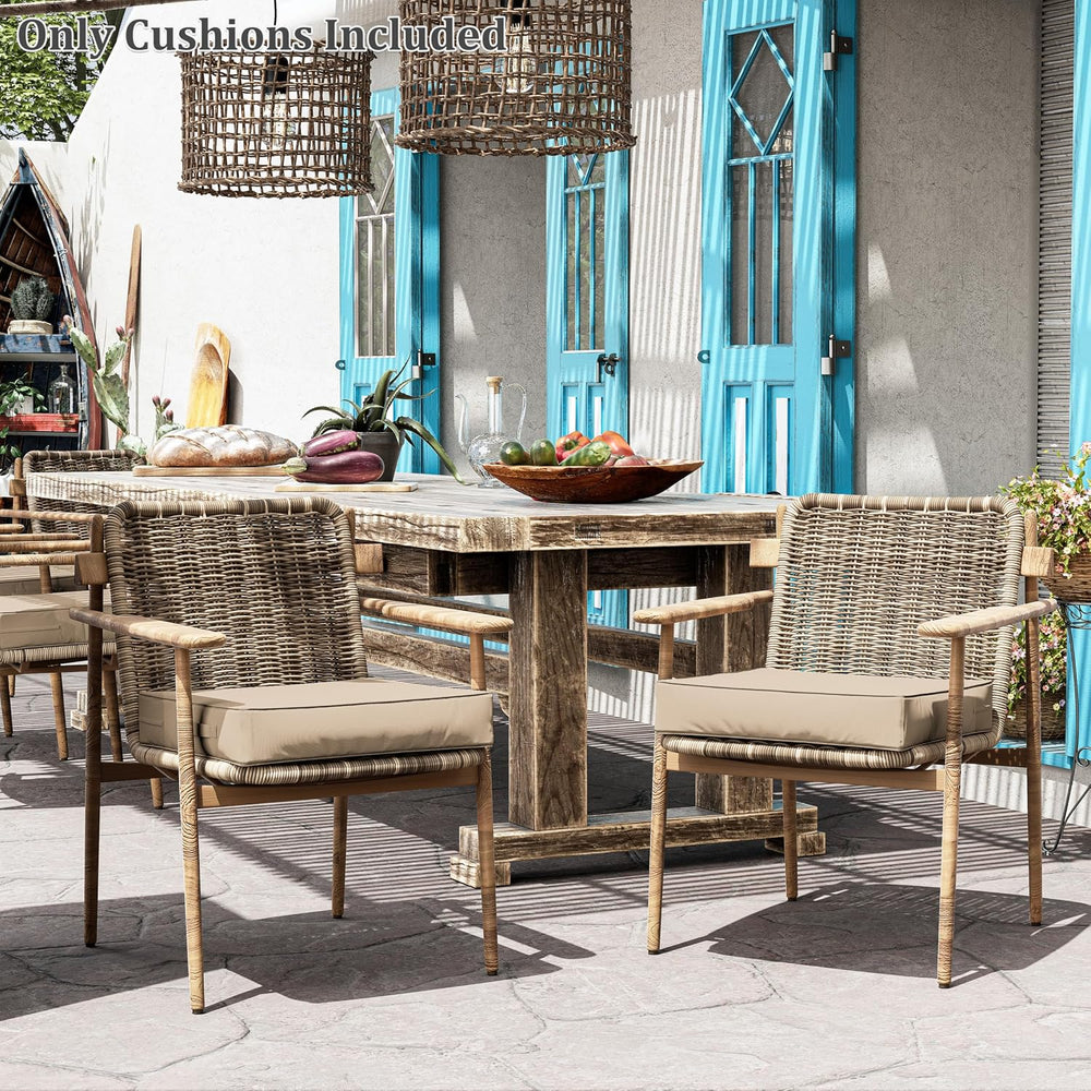 Patio Chair Cushions 22 x 22 x 4 Inch Waterproof Outdoor Seat Cushions for Pa...