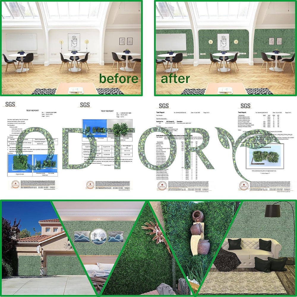 ODTORY Artificial Ivy Privacy Fence Wall Screen: 80X120 in(67 sqft)