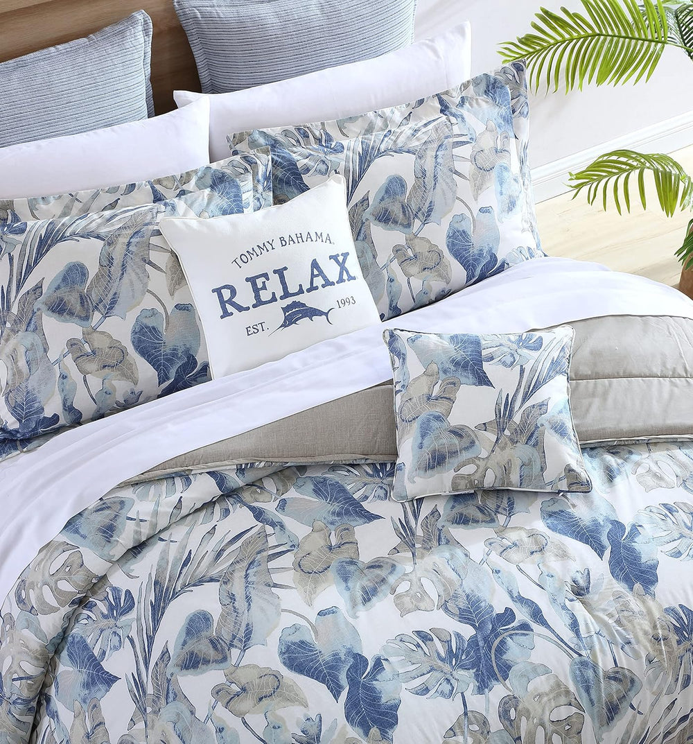 Tommy Bahama - Tropical Queen Size Comforter Set with Matching Shams