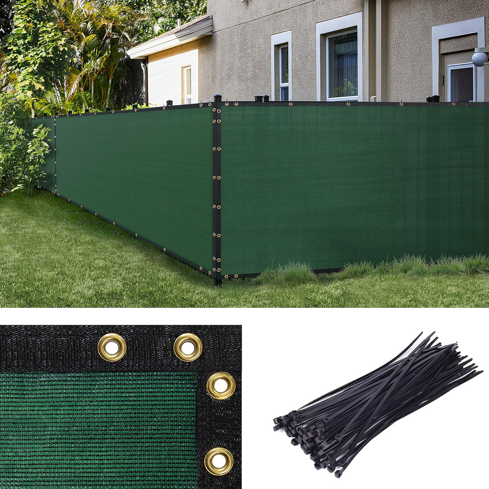 Amgo 4' x 38' Fence Privacy Screen, Heavy Duty Mesh Outdoor & Bac...