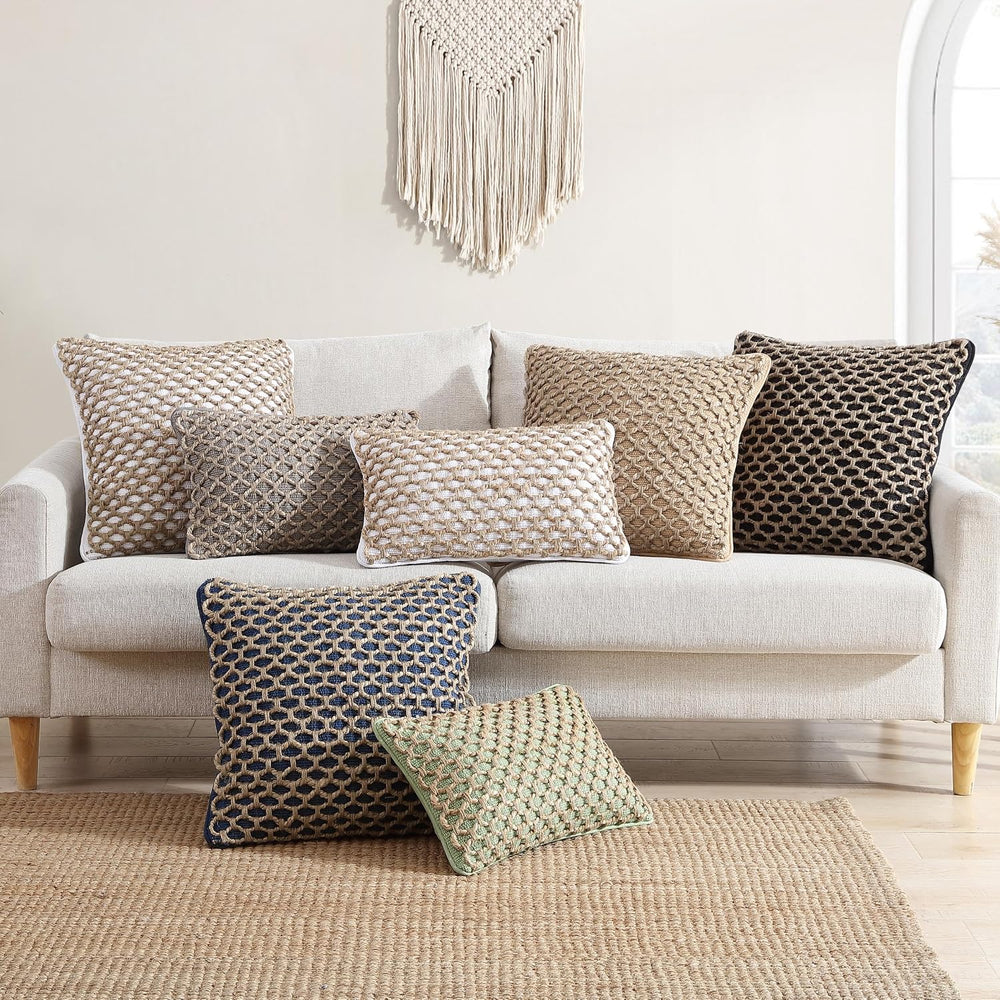 Boho Living Jada Decorative Throw, Includes Accent Insert, Premium Woven Desi...