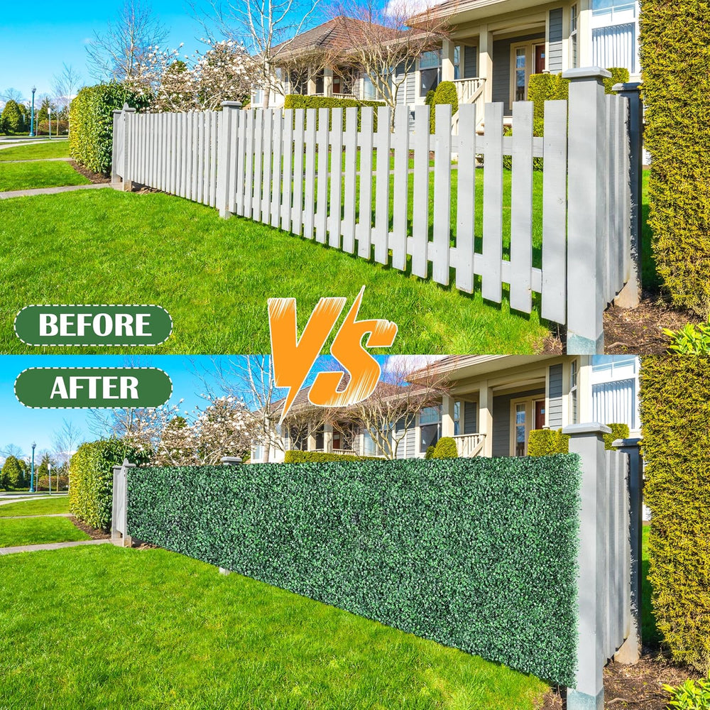 Sunnyglade 40"x120" Artificial Boxwood Roll Panels Privacy Fence Sc...