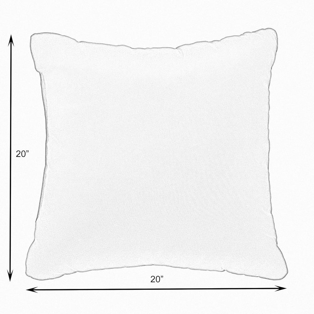 Sorra Home Indoor Outdoor Sunbrella Square Pillows, Set of 2, 20 x 20, Silver...