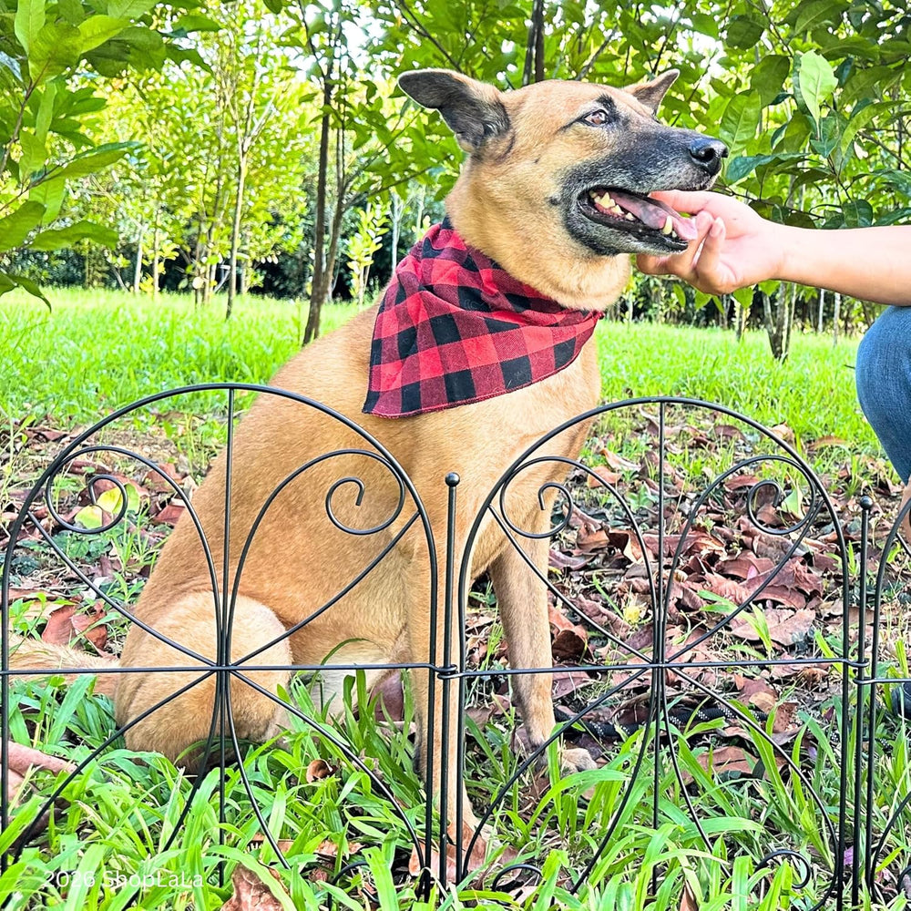 ShopLaLa Decorative Garden Fence (10 Panels) 12.5inx16.5in Fences for Dogs