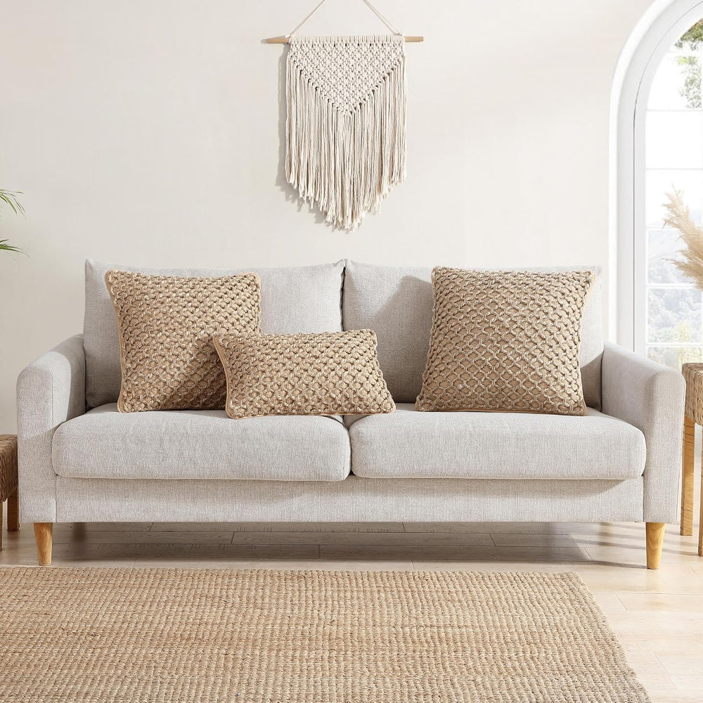Boho Living Jada Decorative Throw, Includes Accent Insert, Premium Woven Desi...