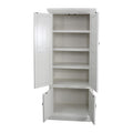 American Heartland Rustic Double Door Pantry, Bright White