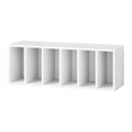 IOTXY DIY Modular Cube Bookcase - CubeXY Customizable Stackable Expandable Basic Shelving Units, 6-Cube Wooden Open Bookshelf with Removable Shelves for Books Organizer, White